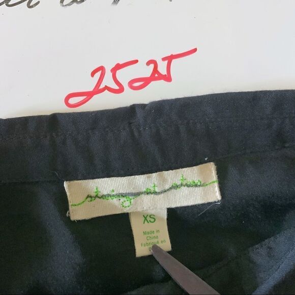 STARING AT STARS UO black lattice button front tunic dress size XS - Picture 9 of 11